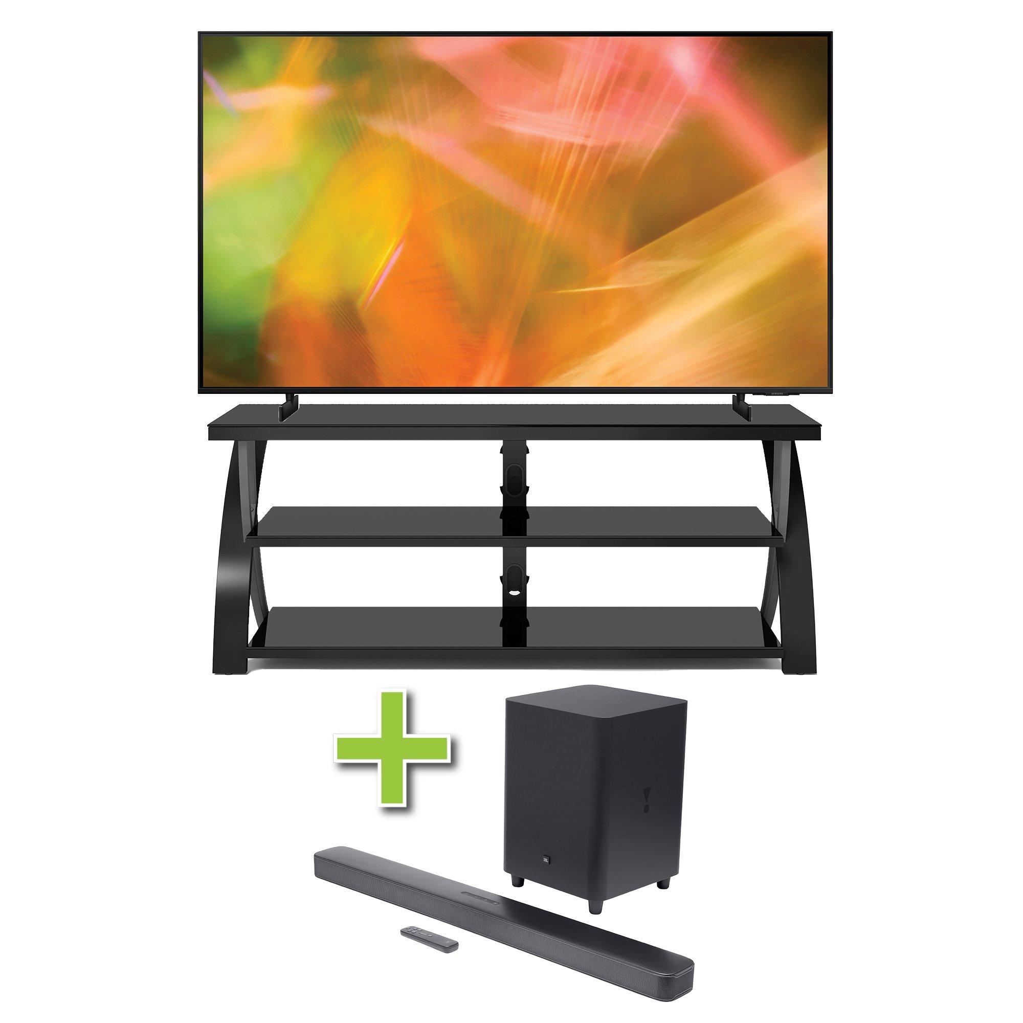 Rent to Own Samsung 55" Samsung TV w/ Soundbar & TV Stand at Aaron's today!